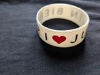Justin Bieber rubberen armband, Ophalen of Verzenden, Gebruikt
