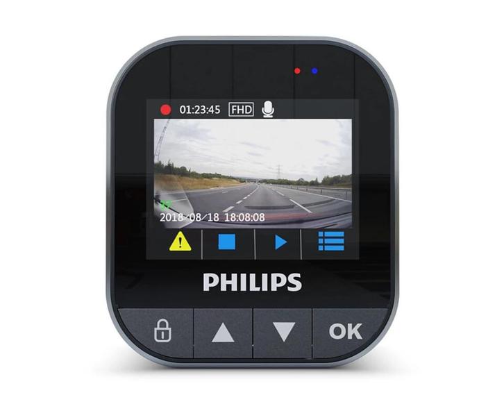 PHILIPS-dashcam met alle accessoires, Auto diversen, Dashcams, Zo goed als nieuw, Ophalen of Verzenden