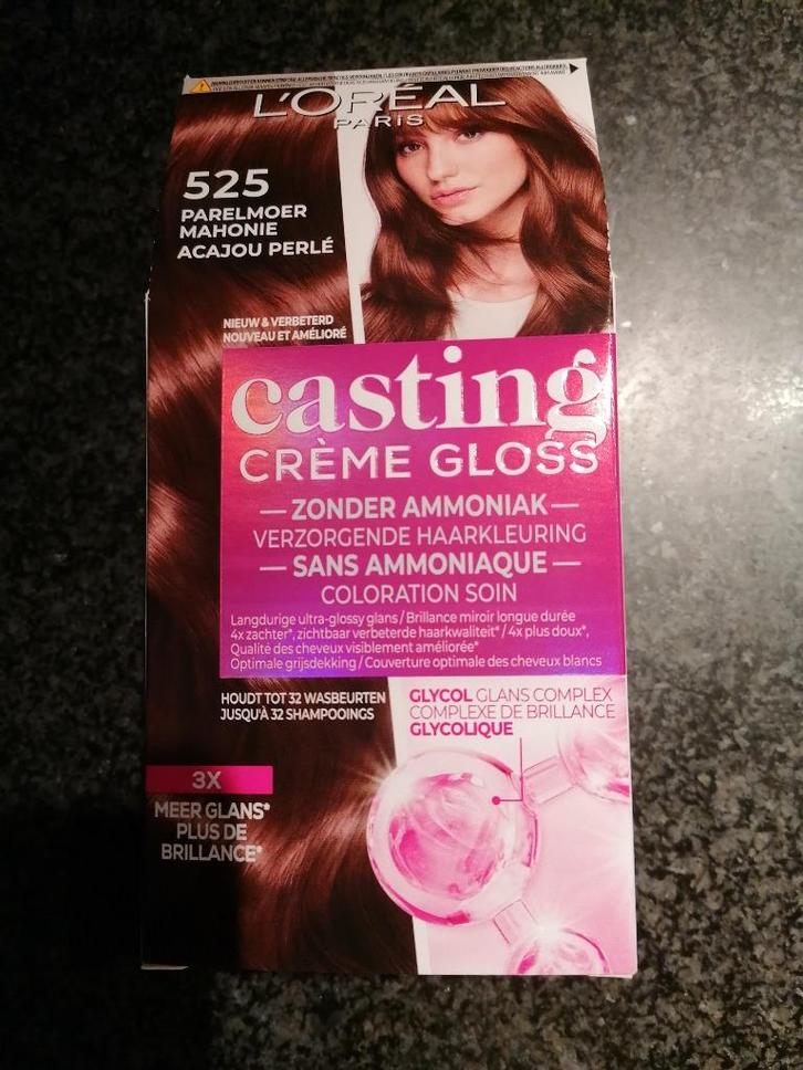 Casting creme gloss parelmoer mahonie nr 525, Handtassen en Accessoires, Uiterlijk | Haarverzorging, Nieuw, Overige typen, Ophalen