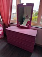 roze ladekast met Spiegel perfecte staat. bieden.., Kinderen en Baby's, Kinderkamer | Commodes en Kasten, Ophalen, Zo goed als nieuw