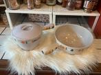Twee Creuset potten, Huis en Inrichting, Keuken | Potten en Pannen, Gebruikt, Gietijzer, Ophalen of Verzenden, Keramische plaat
