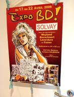 Affiche expo BD Solvay année 2006, Collections, Posters & Affiches, Autres sujets/thèmes, Enlèvement, Utilisé, Rectangulaire vertical