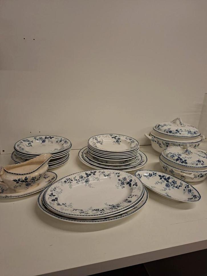 Dugazon Boch freres keramiek, Antiek en Kunst, Antiek | Servies compleet, Ophalen