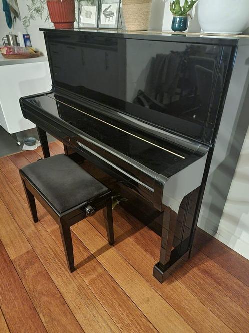 Yamaha U1 Buffetpiano, Muziek en Instrumenten, Piano's, Gebruikt, Piano, Zwart, Hoogglans, Ophalen