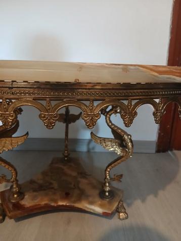 Table antique /marbre., Enlèvement ou Envoi