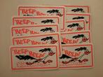 10 stickers road runner Beep beep, Ophalen of Verzenden, Zo goed als nieuw, Strip of Tekenfilm
