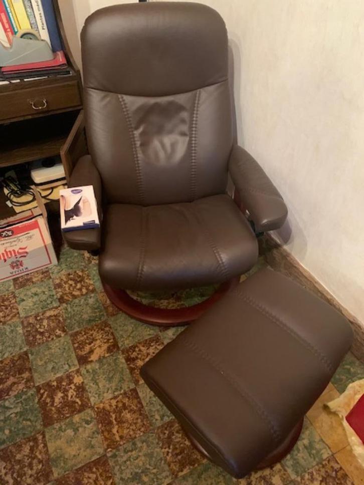 Fauteuil Stressless, Huis en Inrichting, Fauteuils, Zo goed als nieuw, Leer, Ophalen