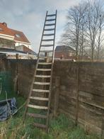 Ladder hout 18 spurten, Doe-het-zelf en Bouw, Ladders en Trappen, Ophalen, Ladder