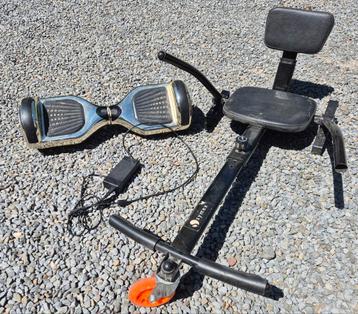 Hoverboard, chargeur et kart,  batterie neuve, Enlèvement, Utilisé