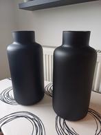 2 nieuwe zwarte vazen, Huis en Inrichting, Woonaccessoires | Vazen, Ophalen, Nieuw, Zwart, Glas