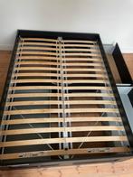 Bed met lattenbodem, Ophalen, 140 cm, Zo goed als nieuw, Twijfelaar