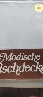 damast wit tafelkleed 130x160 cm, Ophalen of Verzenden