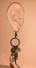 oorbellen chandelier boho bruin en oranje Lovisa, Handtassen en Accessoires, Oorbellen, Overige materialen, Hangers, Bruin, Verzenden