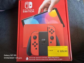 Nintendo switch Oled Mario red edition compleet met 1 spel 