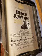 Vintage plateau met spiegel Black & White Scotch Whisky, Ophalen of Verzenden
