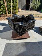Grote vintage keramieken cache pot - zeer zwaar, Ophalen, Gebruikt, Rond, Aardewerk