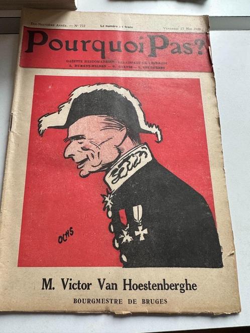 (BRUGGE) Pourquoi pas ? M. Victor van Hoestenberghe, bourgme, Livres, Histoire & Politique, Utilisé, Enlèvement ou Envoi