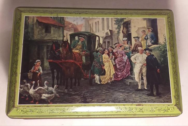 Ancienne boite en tôle Lonka, Collections, Boîte en métal, Enlèvement ou Envoi