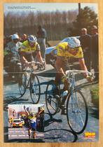 Affiche Dirk Demol et Thomas Wegmüller (Paris-Roubaix 1988), Comme neuf, Affiche, Image ou Autocollant, Envoi