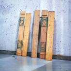 vintage houten XL bank - inklapbaar, Antiek en Kunst, Ophalen of Verzenden