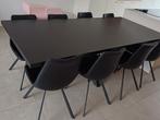 Eetkamertafel zwart, Huis en Inrichting, Tafels | Eettafels, Ophalen, Rechthoekig