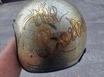 Mooie pinstripe metalflake helm, Motoren, Ophalen of Verzenden