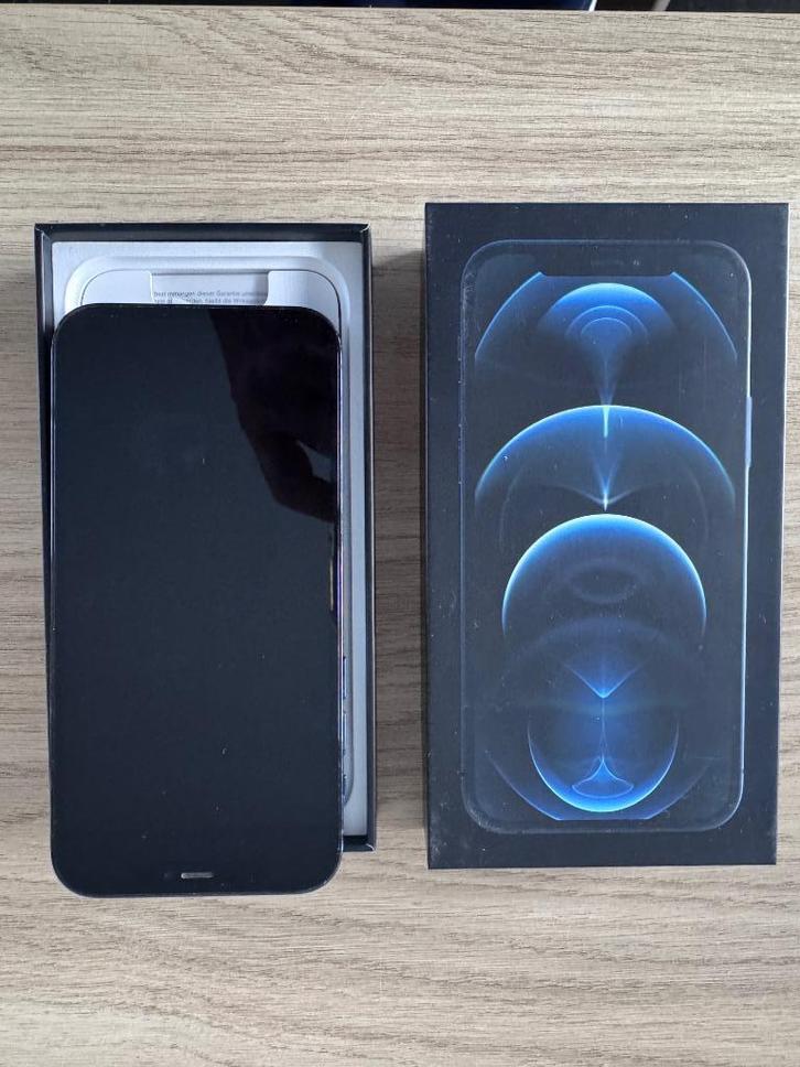 Apple Iphone 12 PRO, Pacific Blue, 128 GB, Telecommunicatie, Mobiele telefoons | Apple iPhone, Gebruikt, 128 GB, Zonder simlock