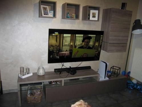 TV Meubel + hangkast + 3 display kastjes, Huis en Inrichting, Kasten |Televisiemeubels, Zo goed als nieuw, Minder dan 100 cm, 200 cm of meer