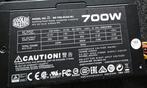 Cooler Master 700 W, Computers en Software, Interne voedingen, Ophalen, Zo goed als nieuw