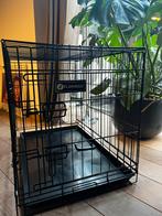 Hondenbench draadkooi zwart metaal M Flamingo 77cm, Ophalen, Hondenkennel, Minder dan 65 cm, Nieuw