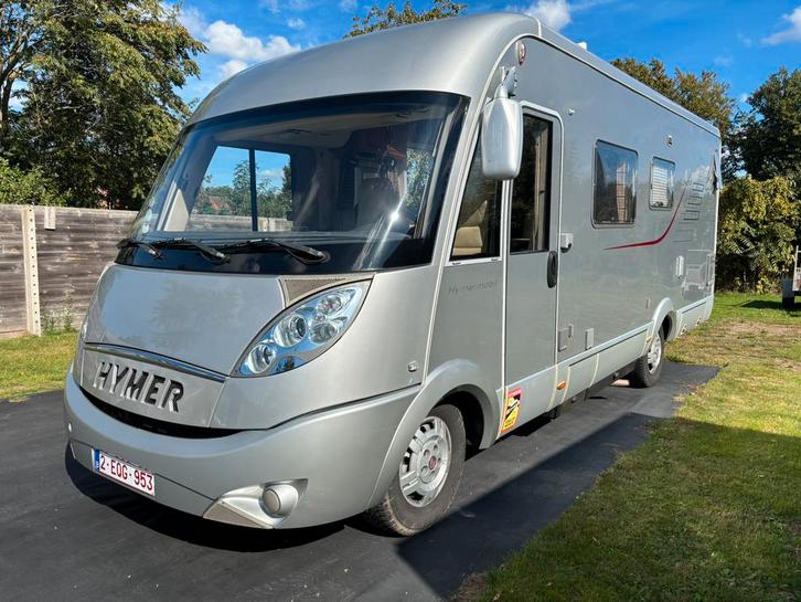 Prachtige Hymer 654SL, Caravans en Kamperen, Mobilhomes, Particulier, Fiat, Diesel, Automaat, Douche, Luifel, Ophalen