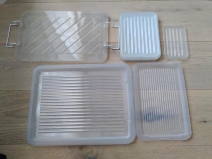 Gratis plastic deksels, zie maten in beschrijving, Huis en Inrichting, Keuken | Keukenbenodigdheden, Gebruikt, Ophalen