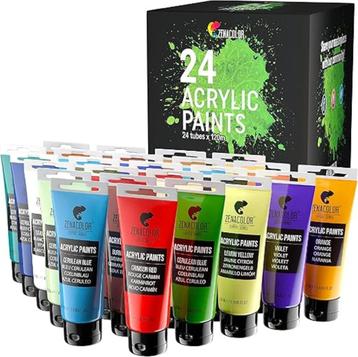 Set van 24 Acrylverven | 120 ml | Nieuw beschikbaar voor biedingen