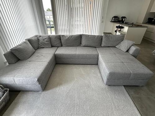 Grijs | Hoekzetel 3-4 personen | Zeer goede staat, Huis en Inrichting, Zetels | Zetels, Zo goed als nieuw, Hoekbank, Vierpersoons of meer