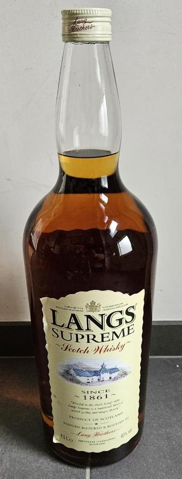 Langs Supreme Scotch Whisky 4,5 liter beschikbaar voor biedingen