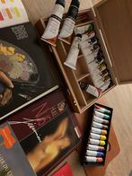 Olieverfmateriaal lot 24 tubes, boeken, papier, Hobby en Vrije tijd, Schilderen, Ophalen of Verzenden, Nieuw