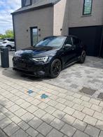 Audi Q8 Etron Sportback S Line, Auto's, Automaat, Zwart, Zwart, Leder