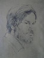 belle gravure portrait d'homme (autoportrait ?) D. Lamberts, Antiquités & Art, Enlèvement ou Envoi