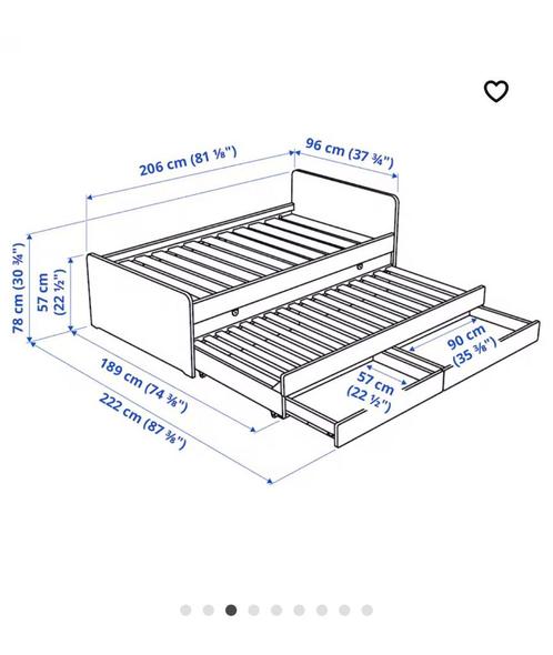 Lit blanc slakt IKEA, Kinderen en Baby's, Kinderkamer | Bedden, Gebruikt, 180 cm of meer, 85 tot 100 cm, Lattenbodem, Ophalen