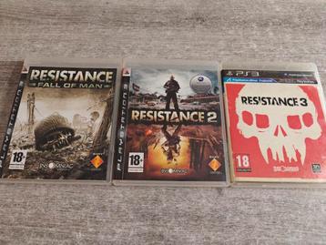 Pakket 3 resistance games voor ps3