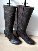 Boots femme cuir marron/40, Vêtements | Femmes, Brun, Porté, Enlèvement ou Envoi, Bottes hautes