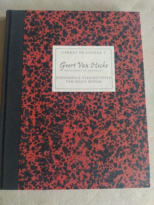 boek: sterrenchefs van bij ons+Geert van Hecke/vleesrecepten, Boeken, Kookboeken, Zo goed als nieuw, Hoofdgerechten, Verzenden