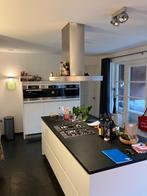 STIJLVOLLE HOOGGLANS KEUKEN MET KOOKEILAND, Wit, Graniet of Steen, Dubbelwandige keuken, Ophalen of Verzenden
