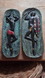 2 plaquettes/vintage/jaren 50-60., Antiek en Kunst, Ophalen of Verzenden