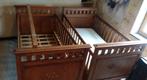 Volhout kinderbed 140cm, Ophalen, Gebruikt, 190 cm of minder, Hout