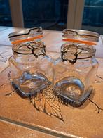 Lot de 2 mini-bocaux à épices, Maison & Meubles, Enlèvement ou Envoi, Utilisé, Verre, Récipient(s)