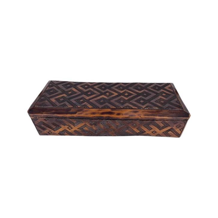 Afrikaanse kunst gesneden houten kist, Antiek en Kunst, Kunst | Beelden en Houtsnijwerken, Ophalen of Verzenden