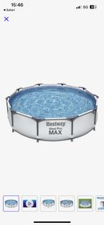 Bestway steel pro max 3.05 diameter plus afdekzeil, Ophalen, Minder dan 80 cm, Rond, 300 cm of meer