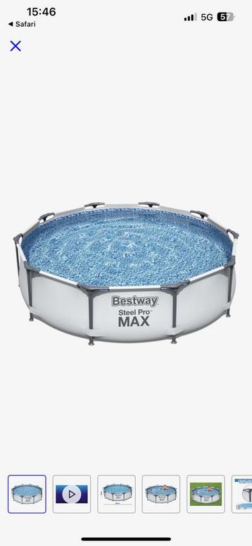 Bestway steel pro max 3.05 diameter plus afdekzeil  beschikbaar voor biedingen