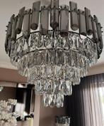 Twee elegante glazen kristallen kroonluchters, Enlèvement, Comme neuf